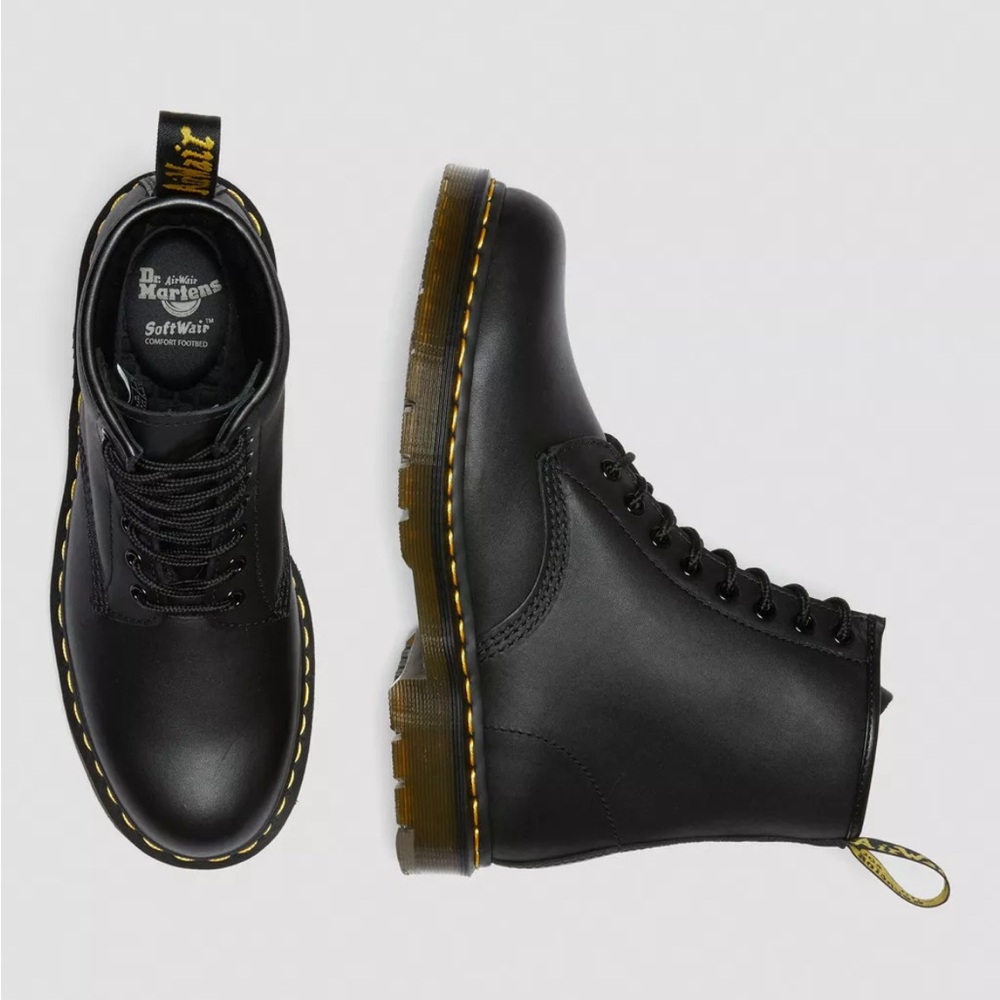 DR. MARTENS 1460 SLIP RESISTANT LEATHER LACE UP BOOTS